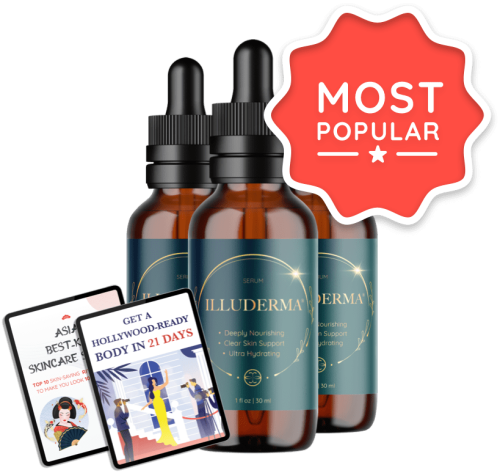 Illuderma - 3 Bottles + 2  Ebooks
